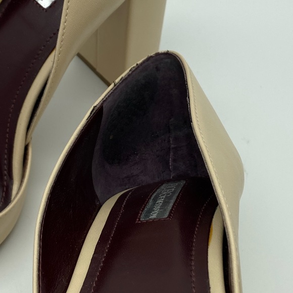 ☘️5 for $40☘️BCBGeneration Franklyn Beige D’Orsay Pumps Block Heel Size 7.5 - Picture 10 of 13